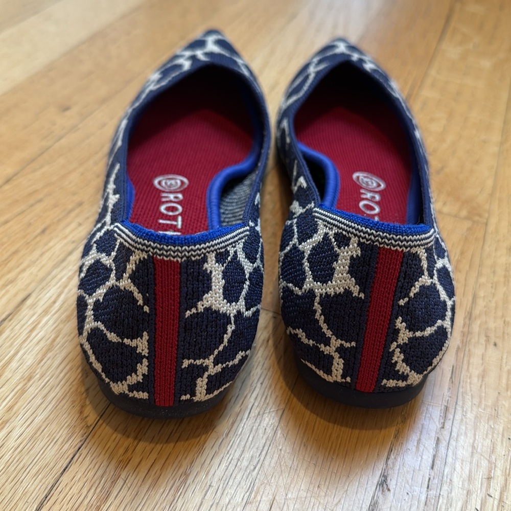 Rothy's Indigo Giraffe Patterned Flats - Picture 5 of 5